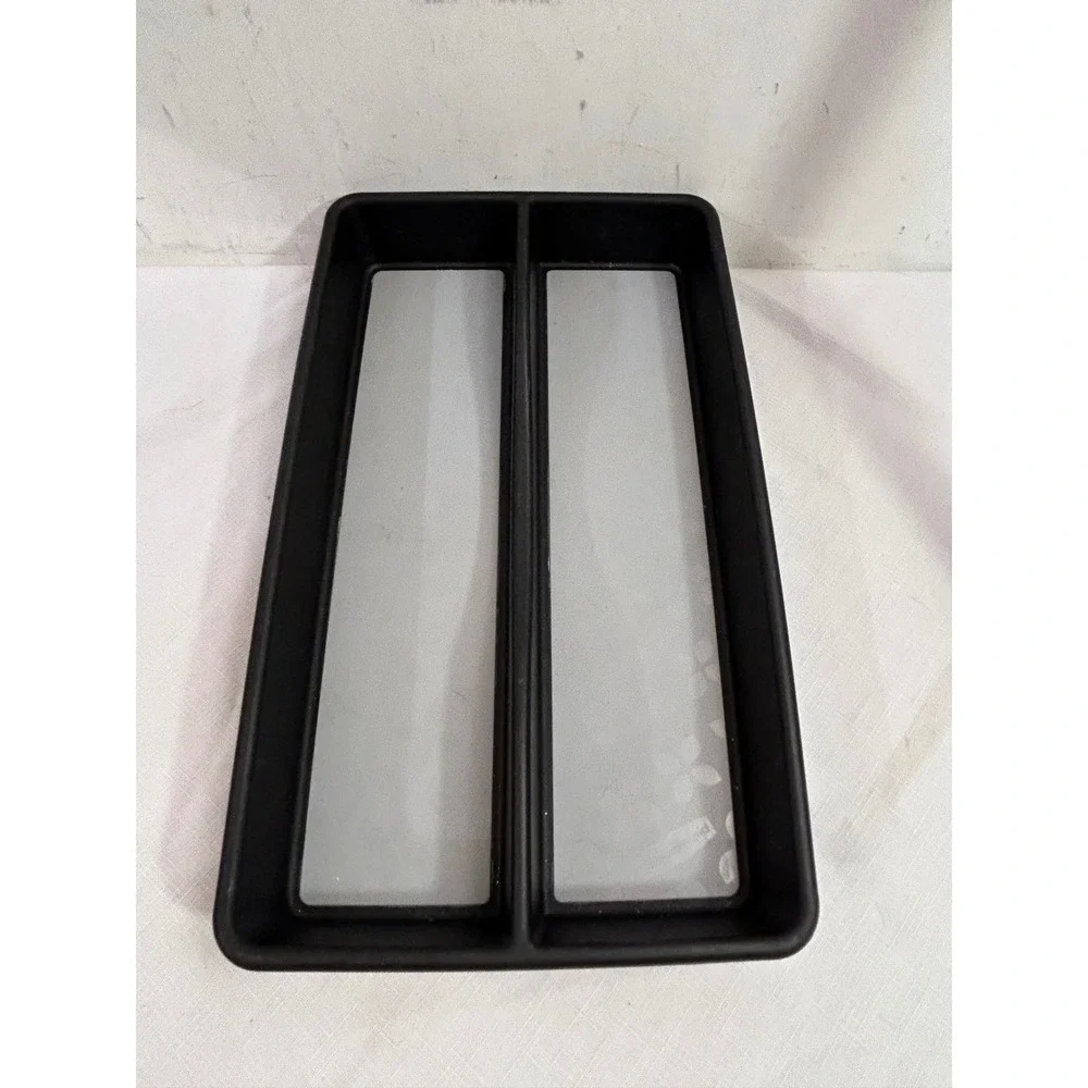 Rubbermaid Gadget Tray 15x9 Black No Slip 2-Compartment Drawer Organizer Unisex